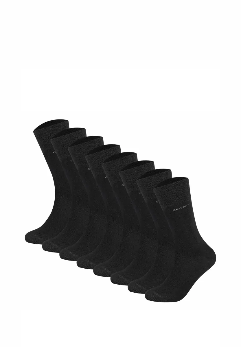 UNISEX SOFT EINFARBIG 8ER PACK - Socken - schwarz