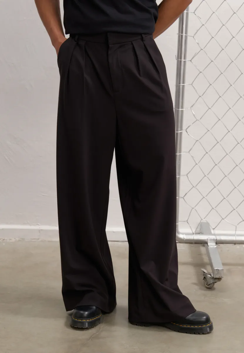 UNISEX - Stoffhose - black