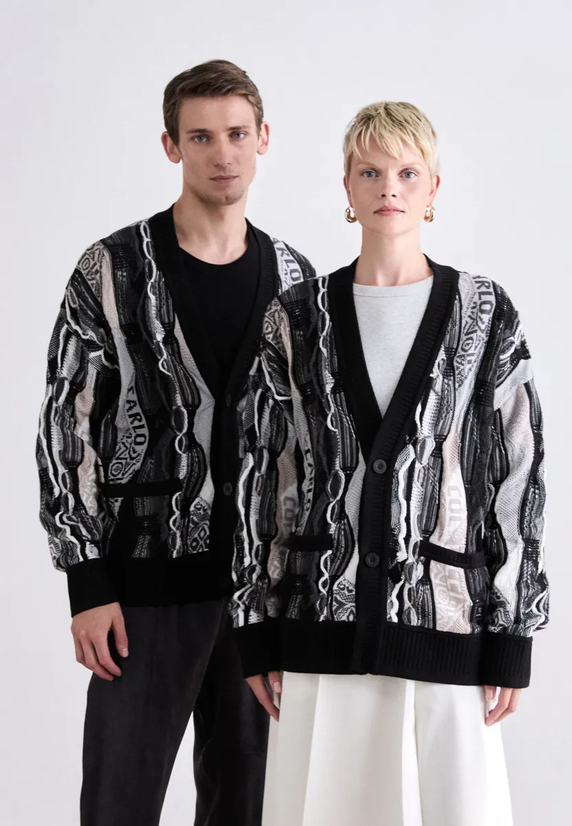UNISEX - Strickjacke - black