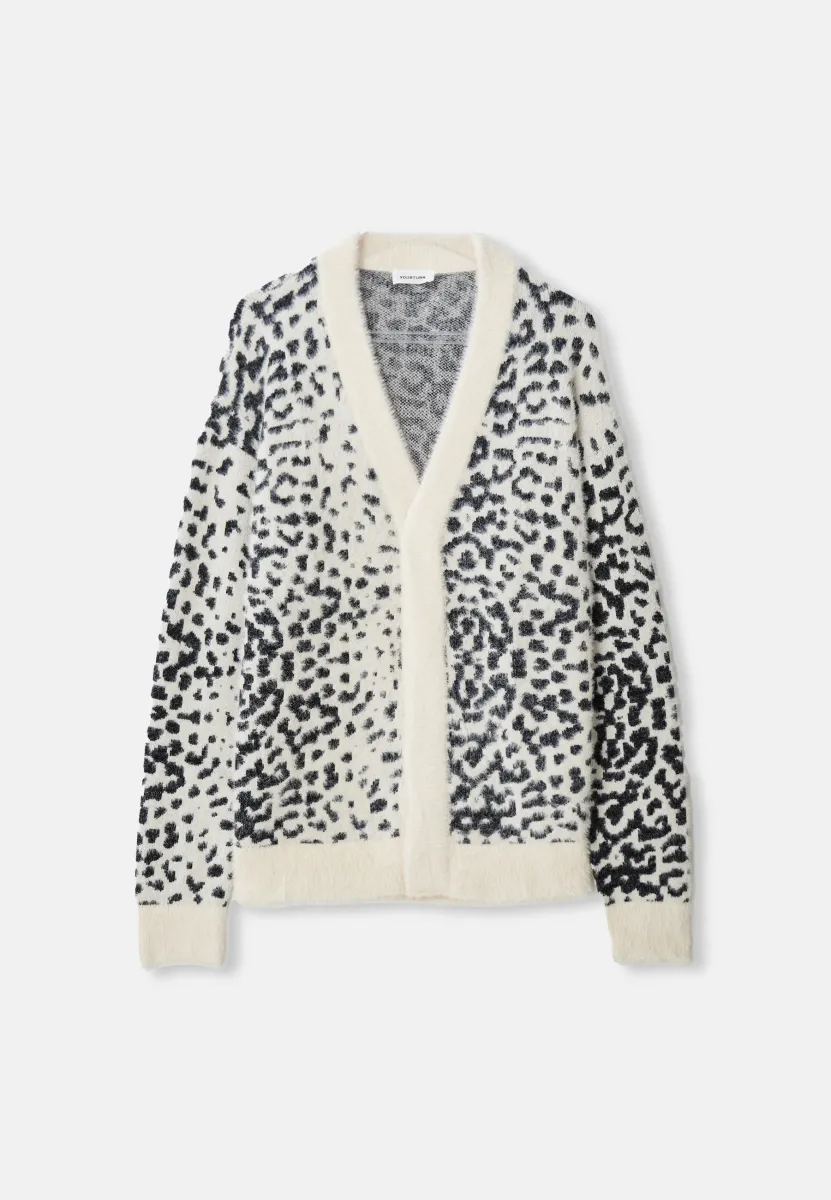 UNISEX - Strickjacke - off-white/black