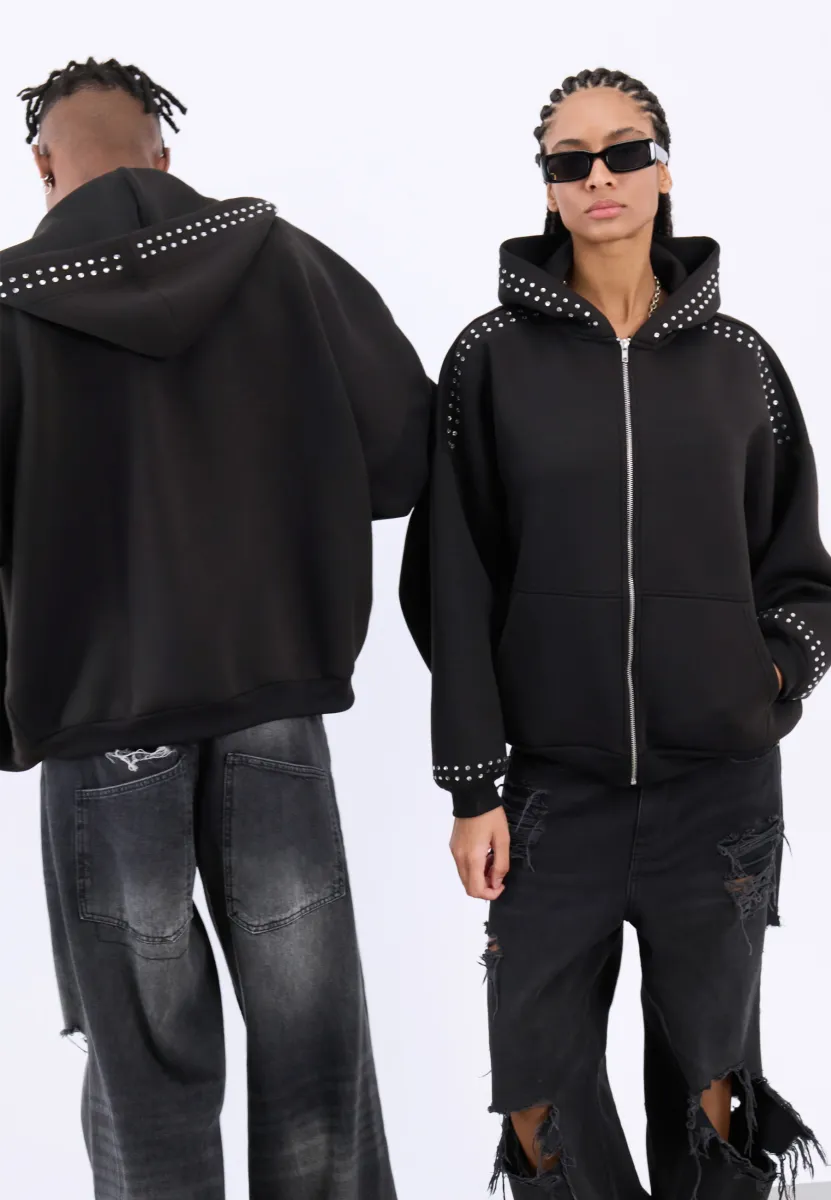 UNISEX - Sweatjacke - black