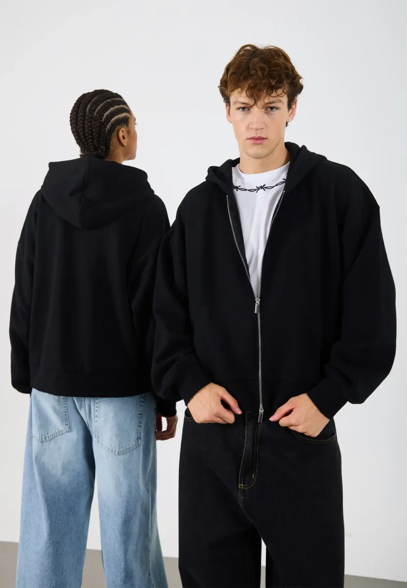 UNISEX - Sweatjacke - black