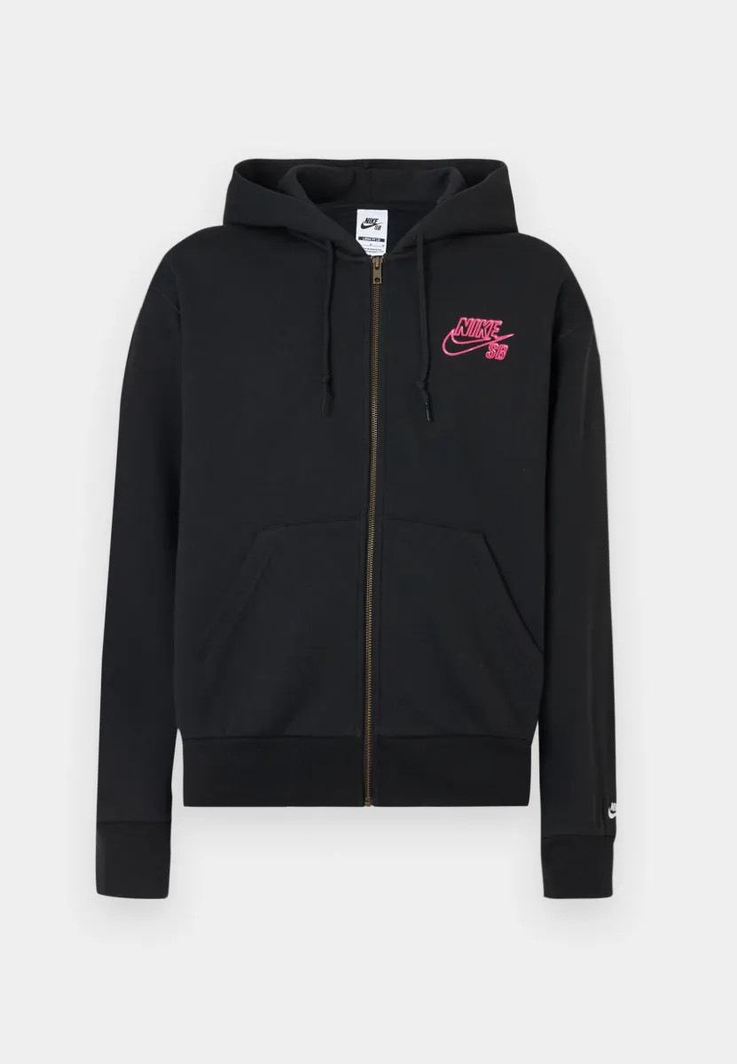 UNISEX - Sweatjacke - black/white