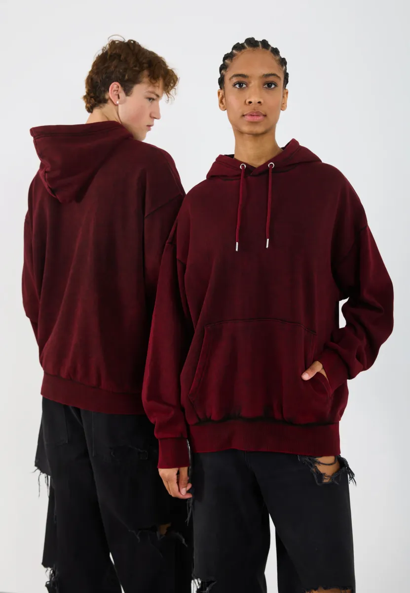 UNISEX - Sweatjacke - dark red