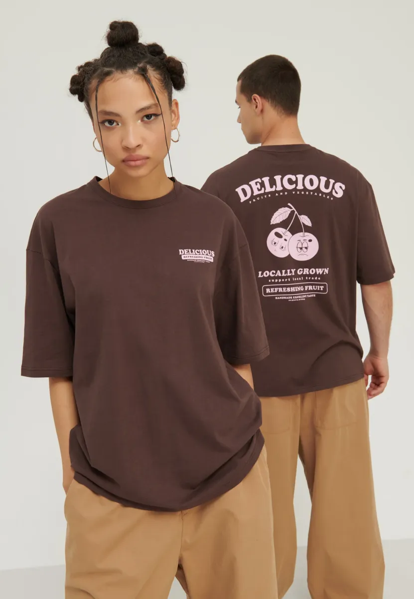 UNISEX - T-Shirt print - brown