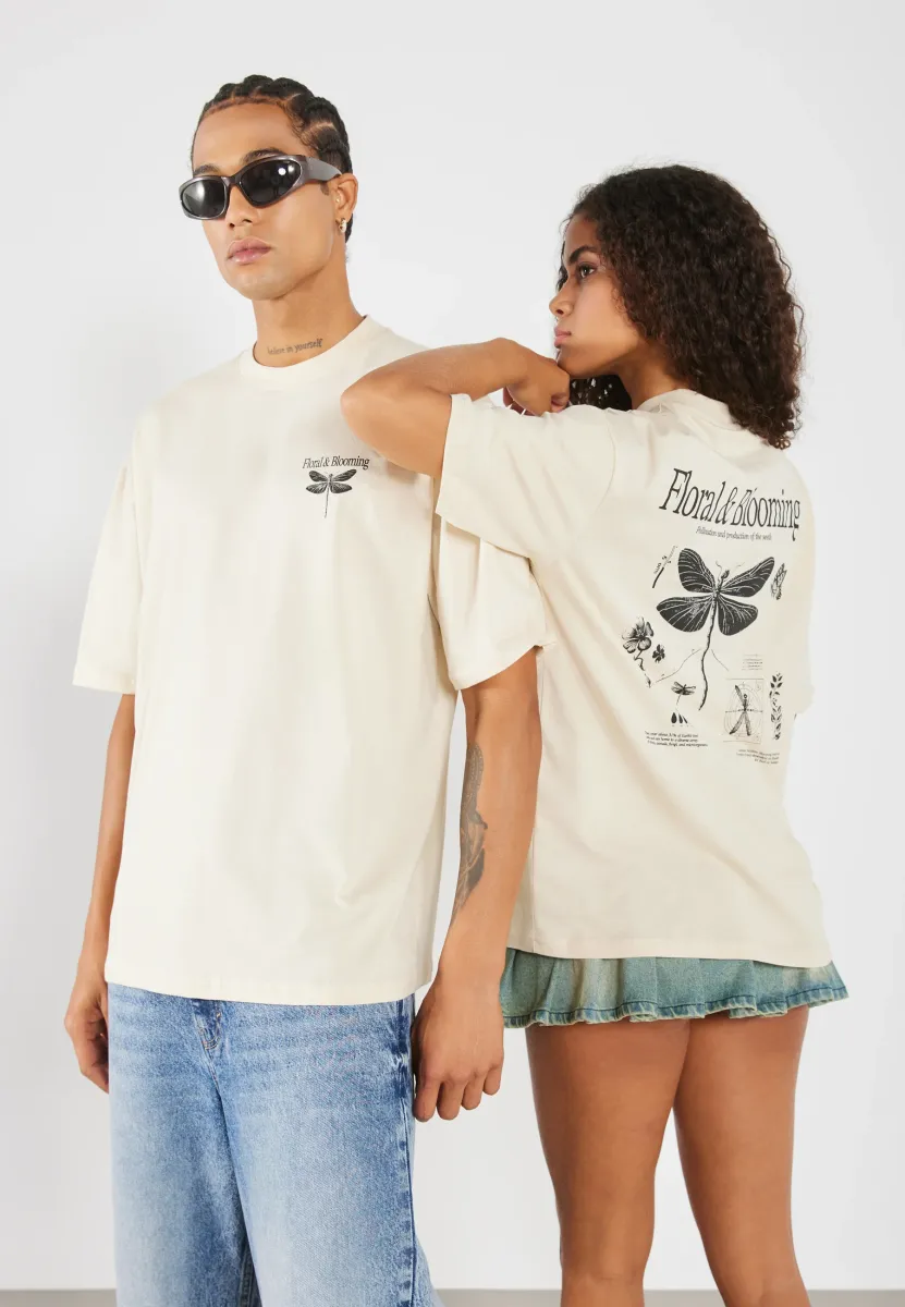 UNISEX - T-Shirt print - oatmeal