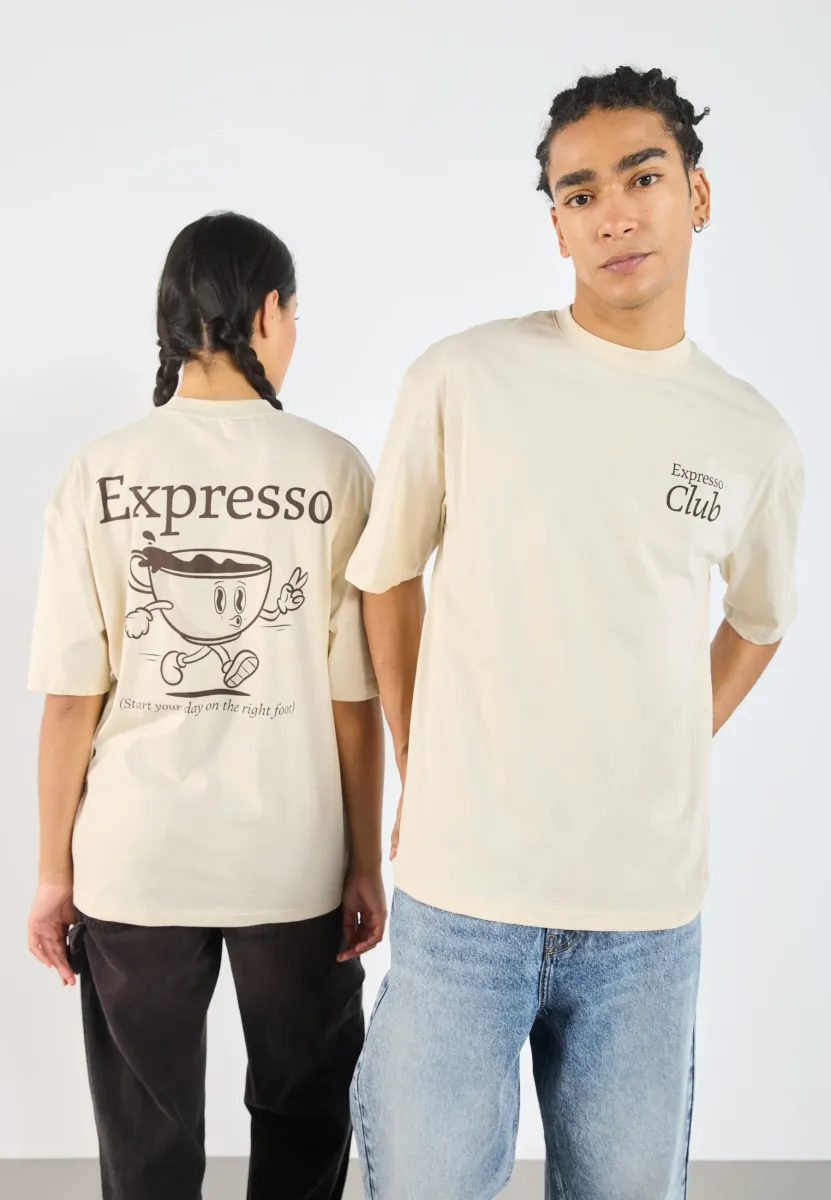 UNISEX - T-Shirt print - oatmeal