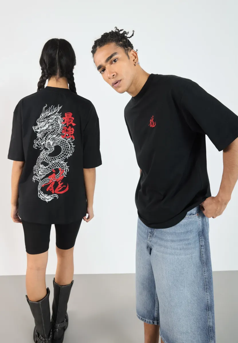 UNISEX - T-Shirt print - true black