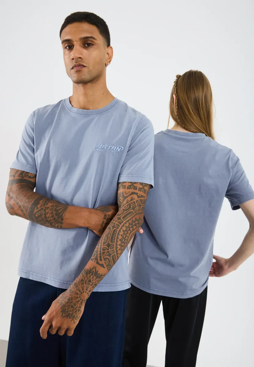 UNISEX - T-Shirt print - washed blue