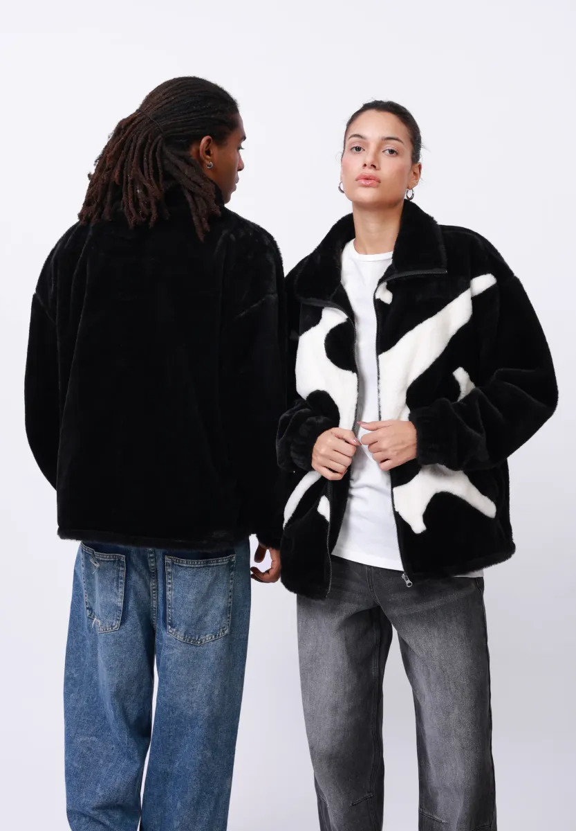UNISEX - Winterjacke - black /white