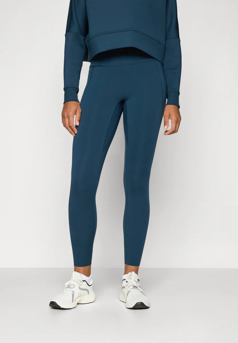UNIVERSA SEAMLESS FRONT 7/8 - Tights - armoury navy/anthracite/rift blue