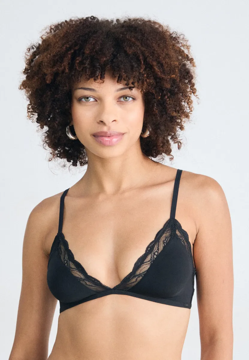 UNLINED SENSUAL STRETCH  - Triangel BH - black