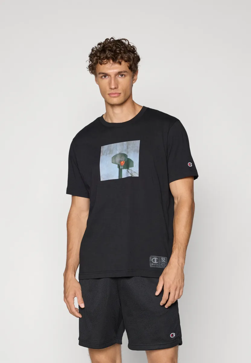 URBAN SPORT CREWNECK WITH GRAPHICS - T-Shirt print - black