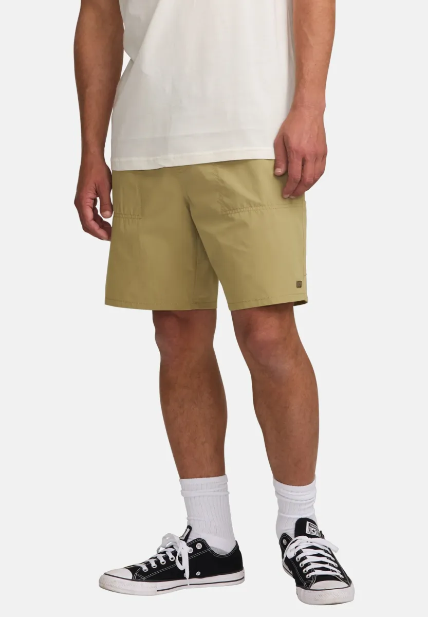 UTILITY ELASTIC - Shorts - gravel