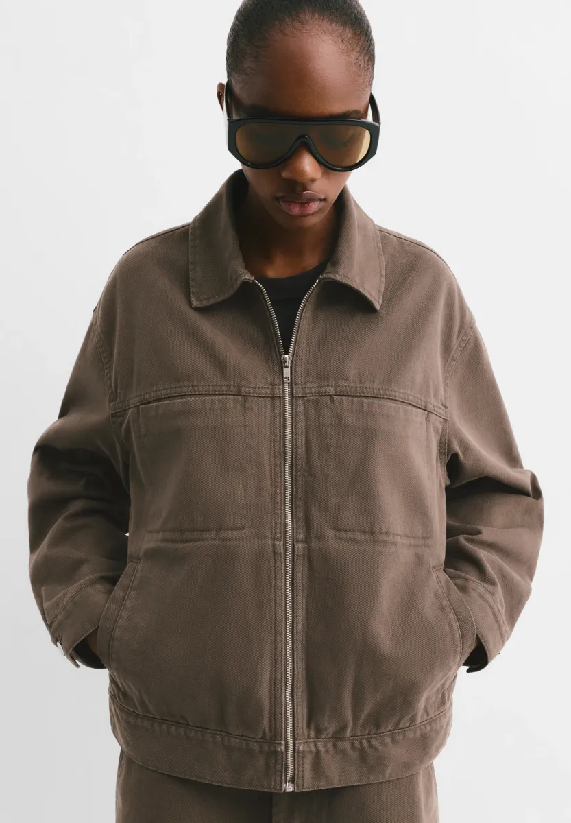 UTILITY - Jeansjacke - brown