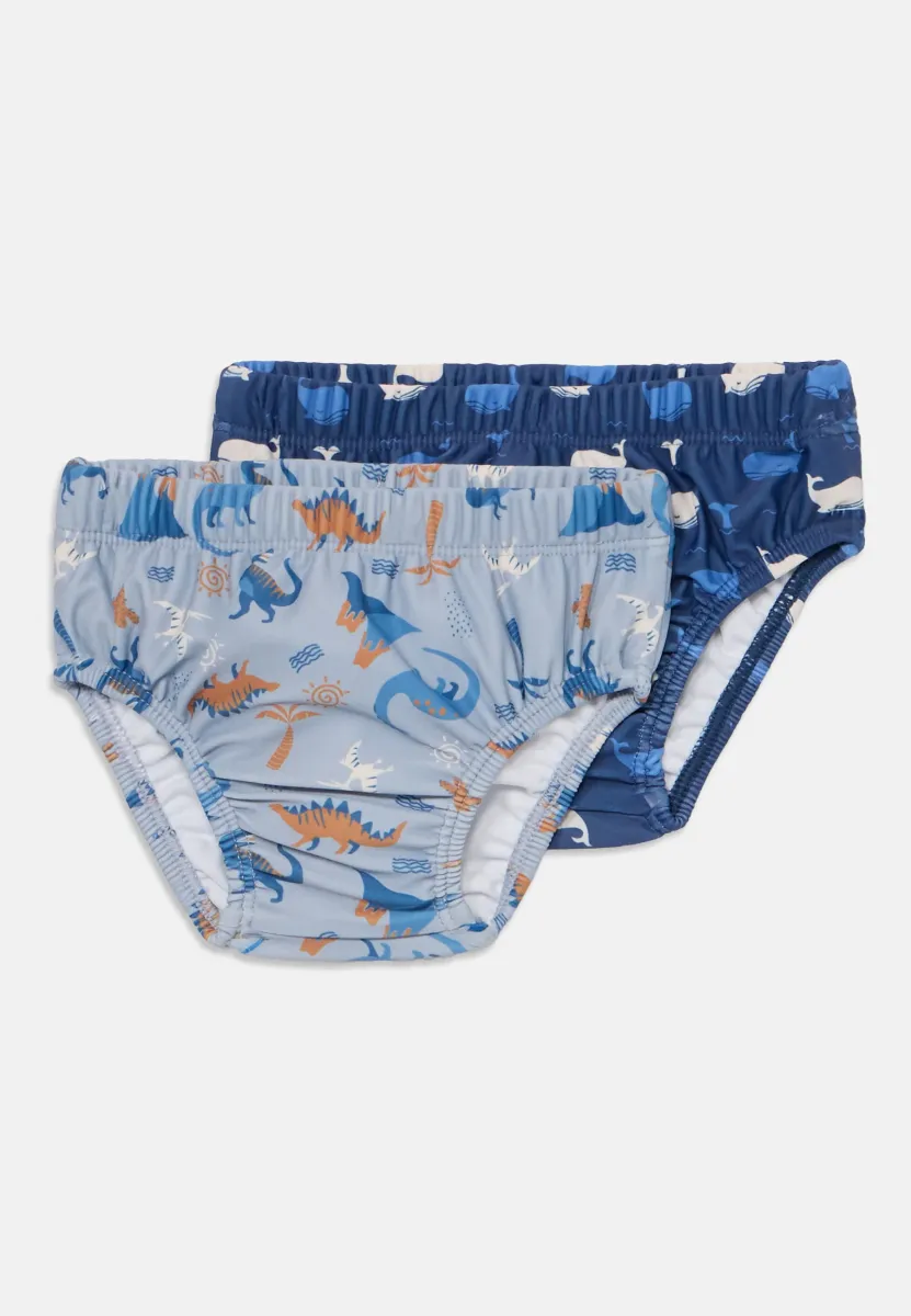 UV PROTECTION DIAPER PANTS WHALE AND DINO 2 PACK - Panties - navy