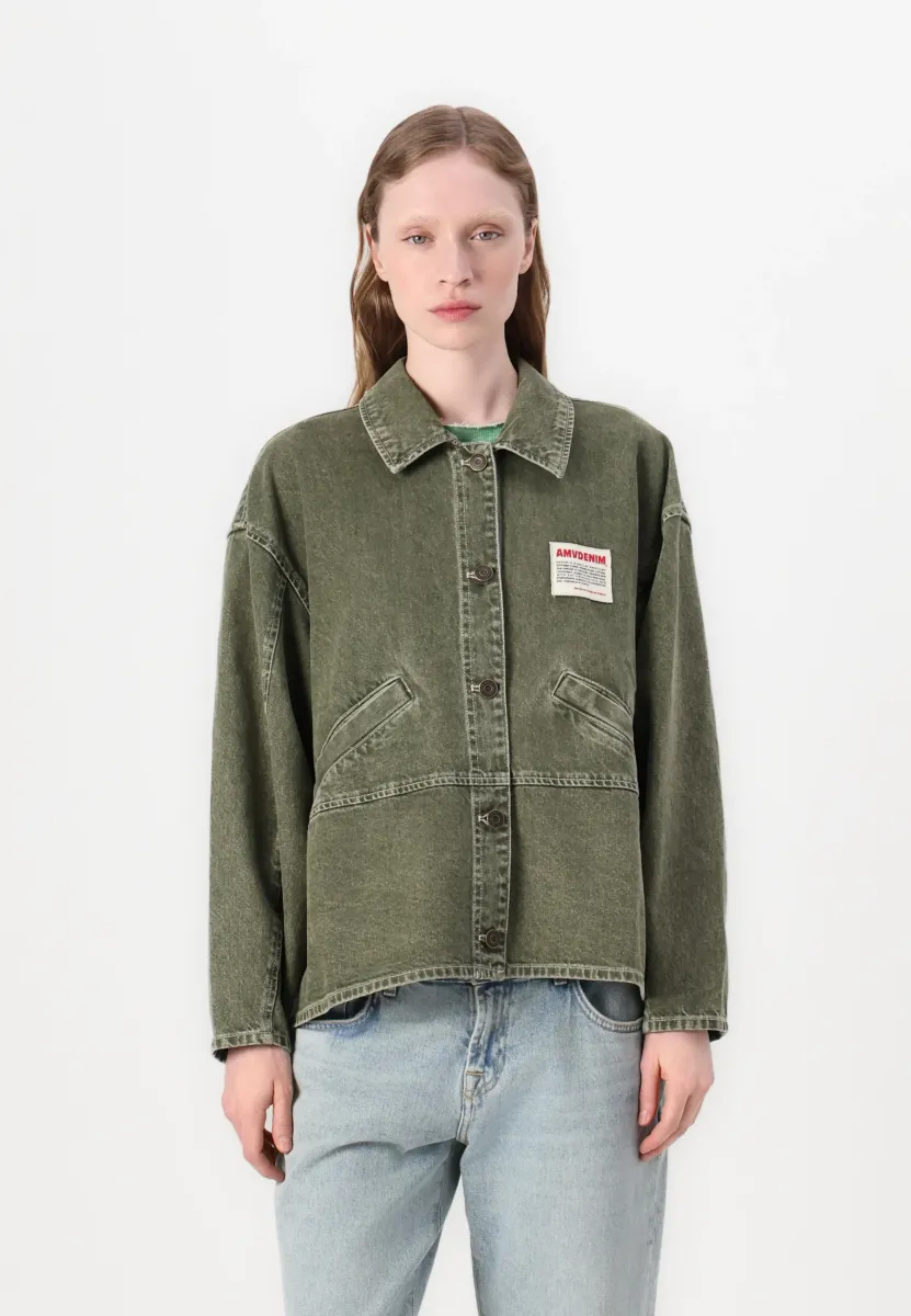 UZATOWN - Jeansjacke - olive