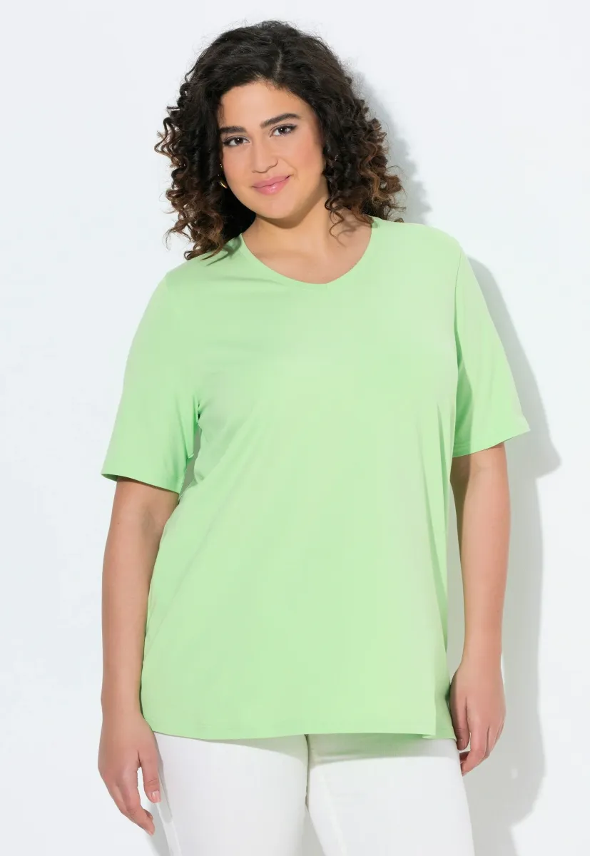 V-AUSSCHNITT HALBARM - T-Shirt basic - green