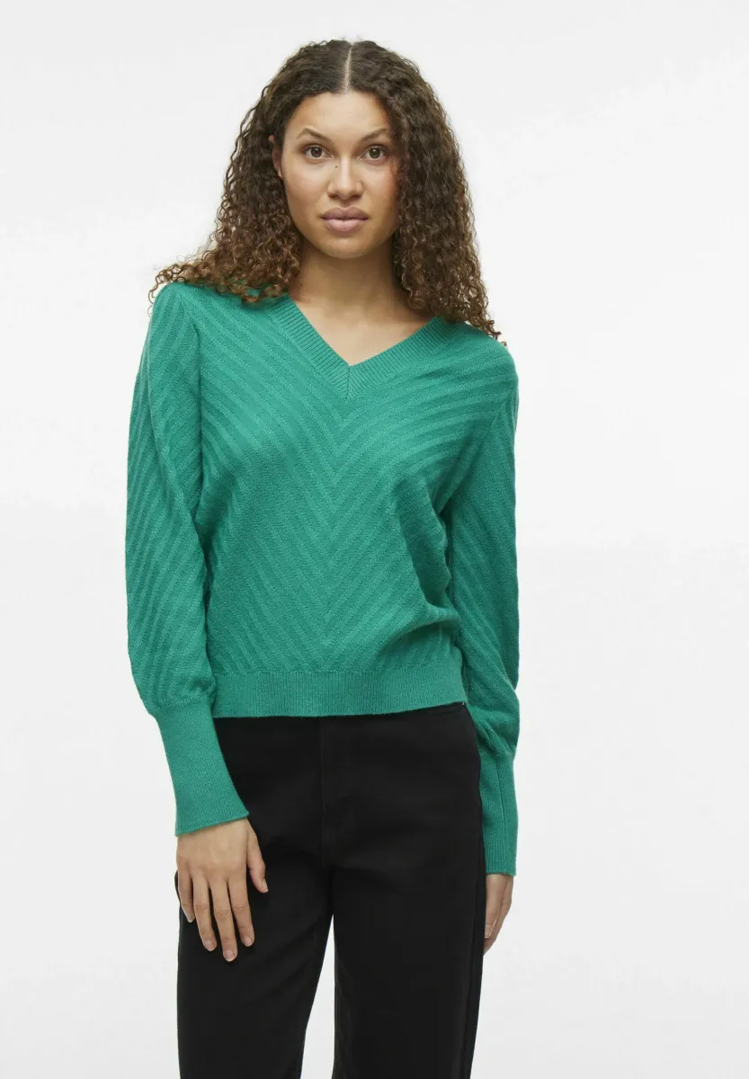 V-AUSSCHNITT - Strickpullover - alhambra