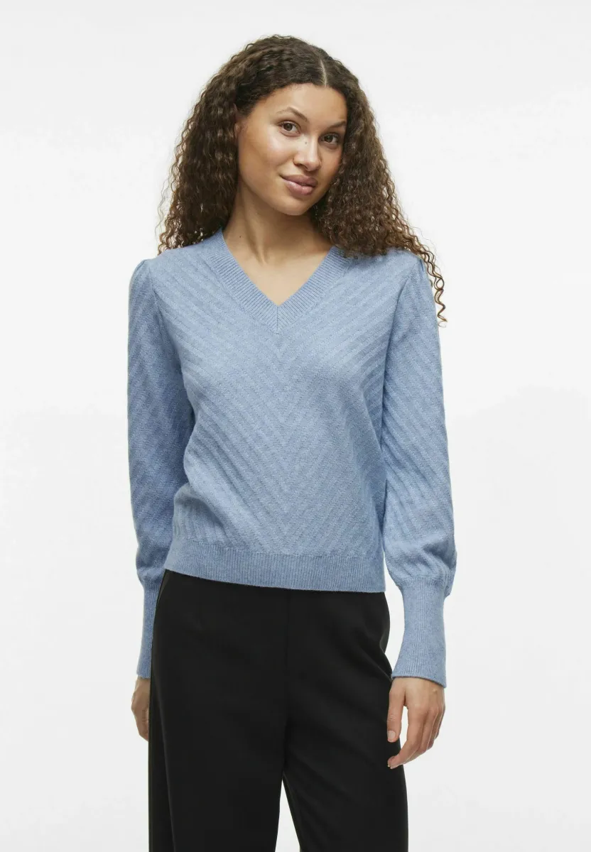 V-AUSSCHNITT - Strickpullover - captains blue