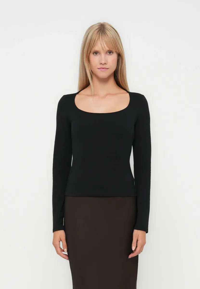 V HORSESHOE  - Langarmshirt - black