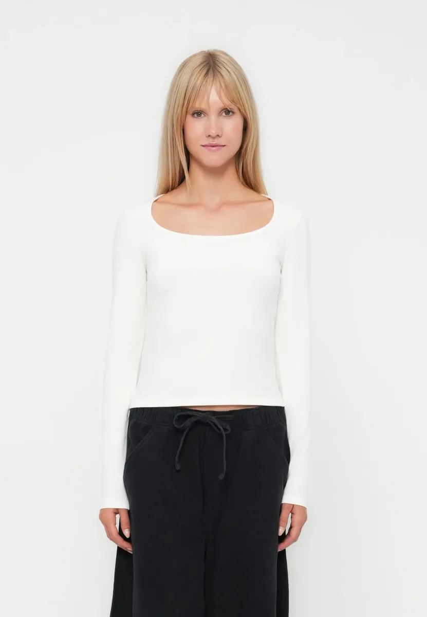 V HORSESHOE  - Langarmshirt - white