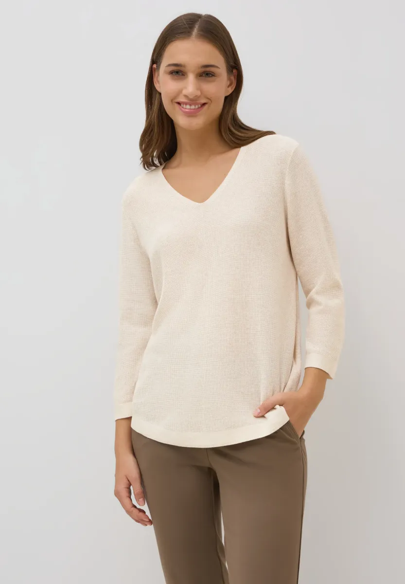 V-NECK  - Strickpullover - beige