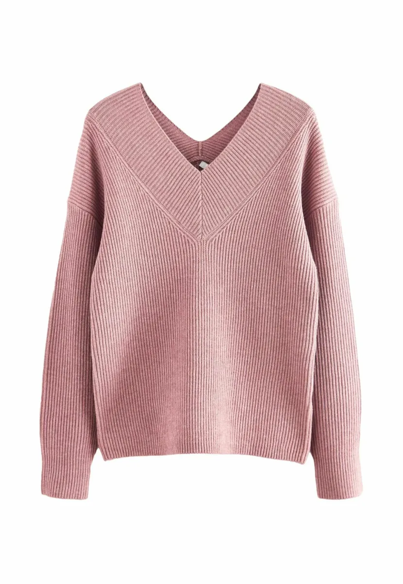 V-NECK - Strickpullover - blush pink