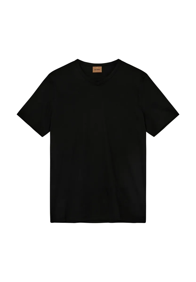 V NECK  - T-Shirt basic - black
