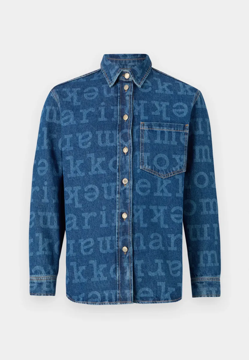 VAIHE LOGO UNISEX - Hemdbluse - mid indigo