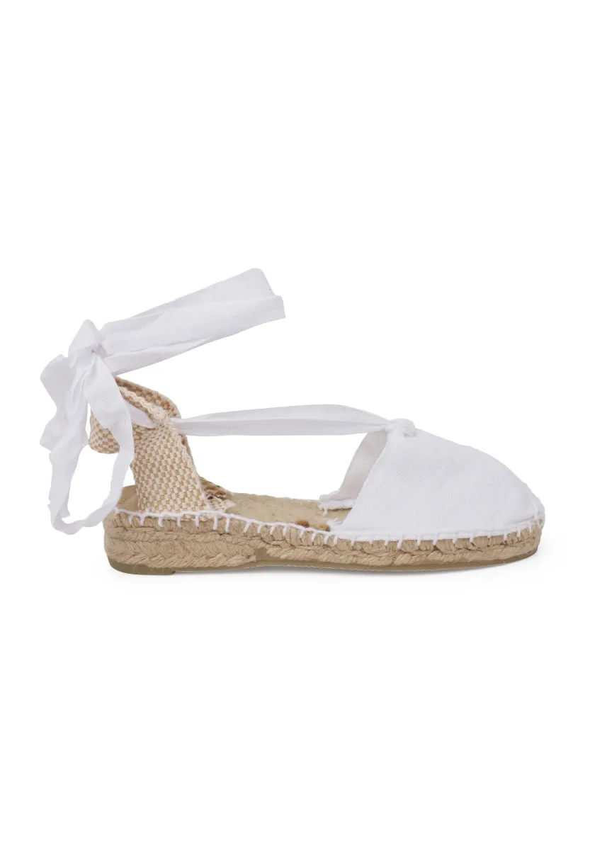VALENCIANAS LISAS - Riemensandalette - blanco