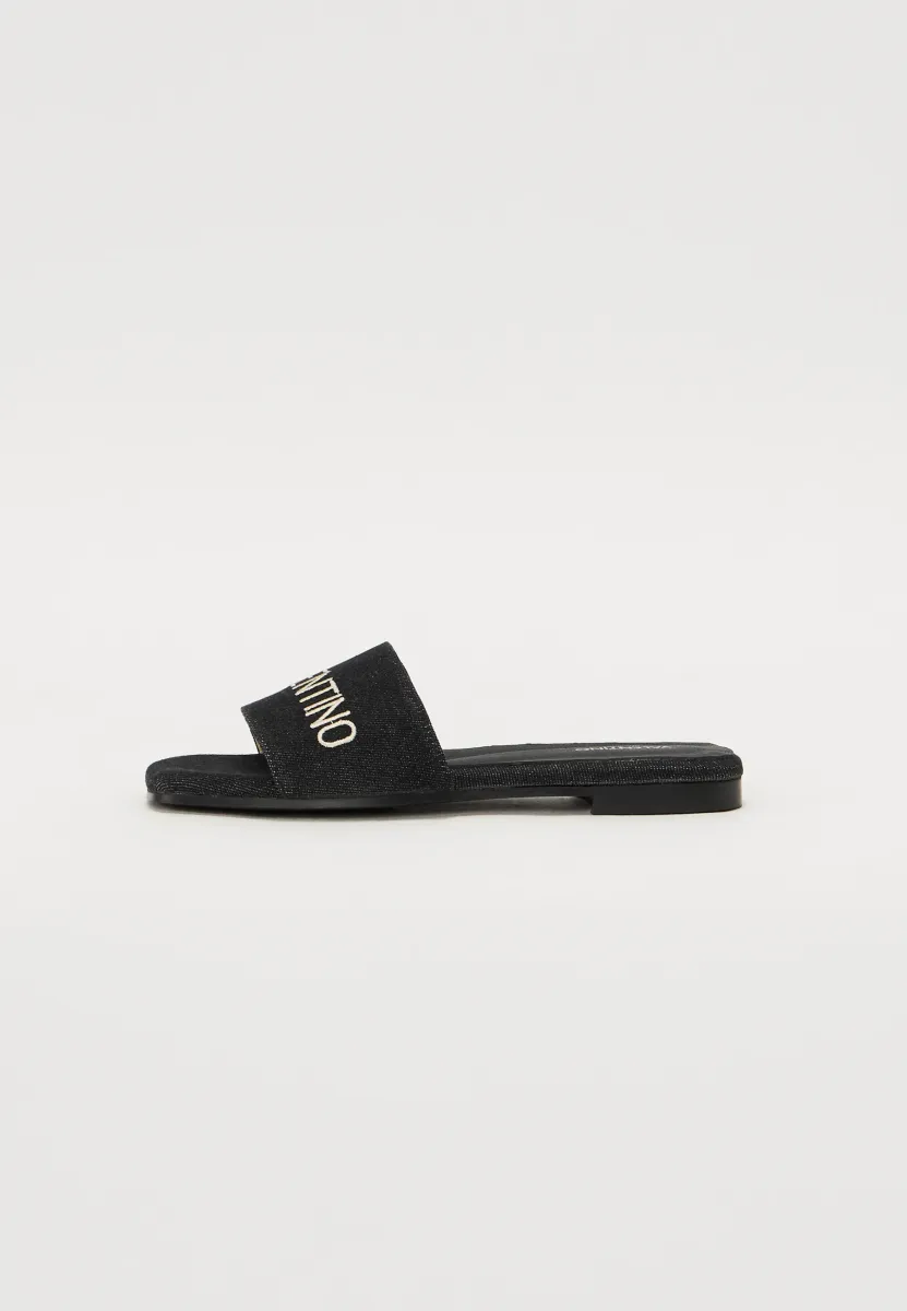 VALLY - Pantolette flach - black