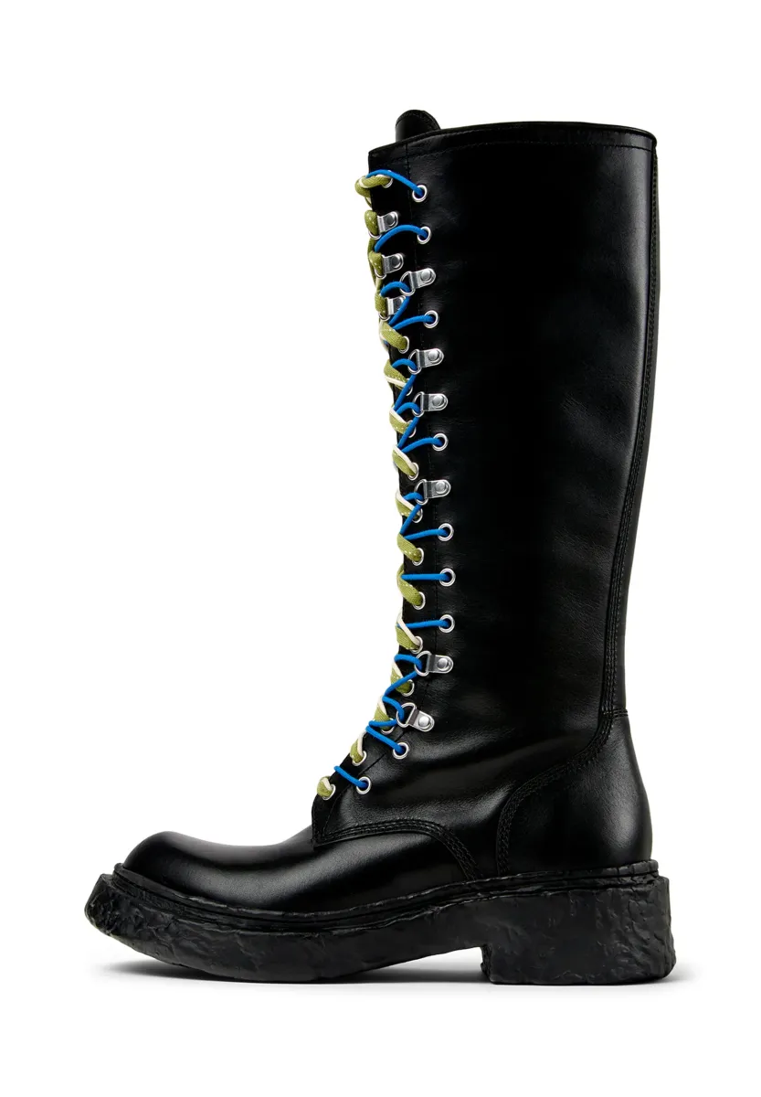 VAMONOS - Plateaustiefel - schwarz