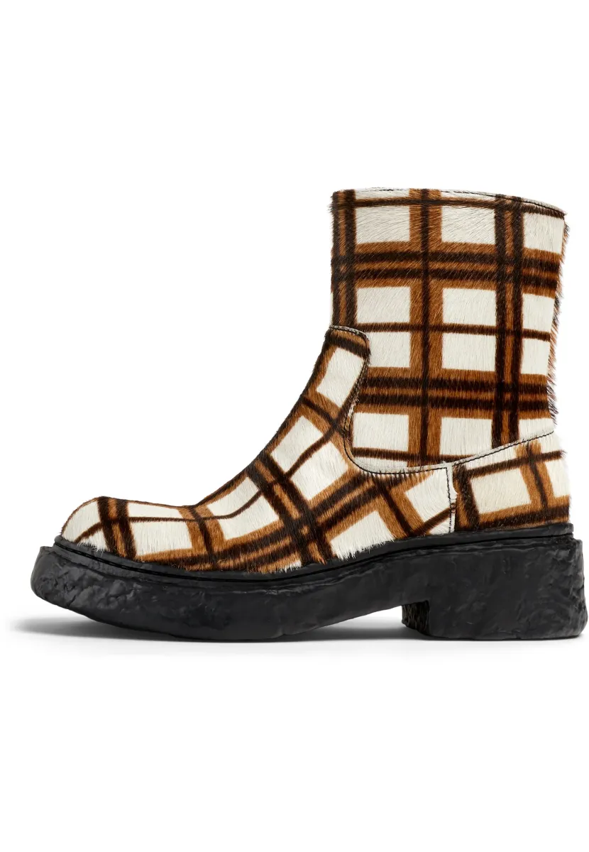 VAMONOS - Plateaustiefelette - weiß blau