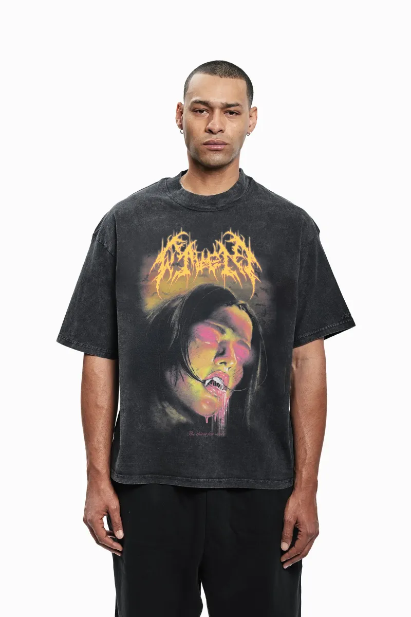 VAMPIRE UNISEX - T-Shirt print - black washed