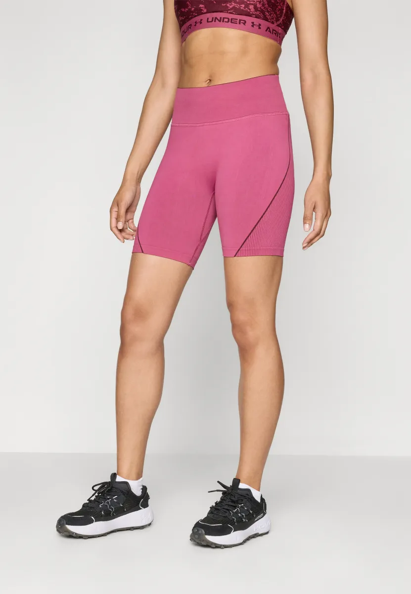 VANISH SEAMLESS SHORT - Tights - fuchsia dusk/dark maroon