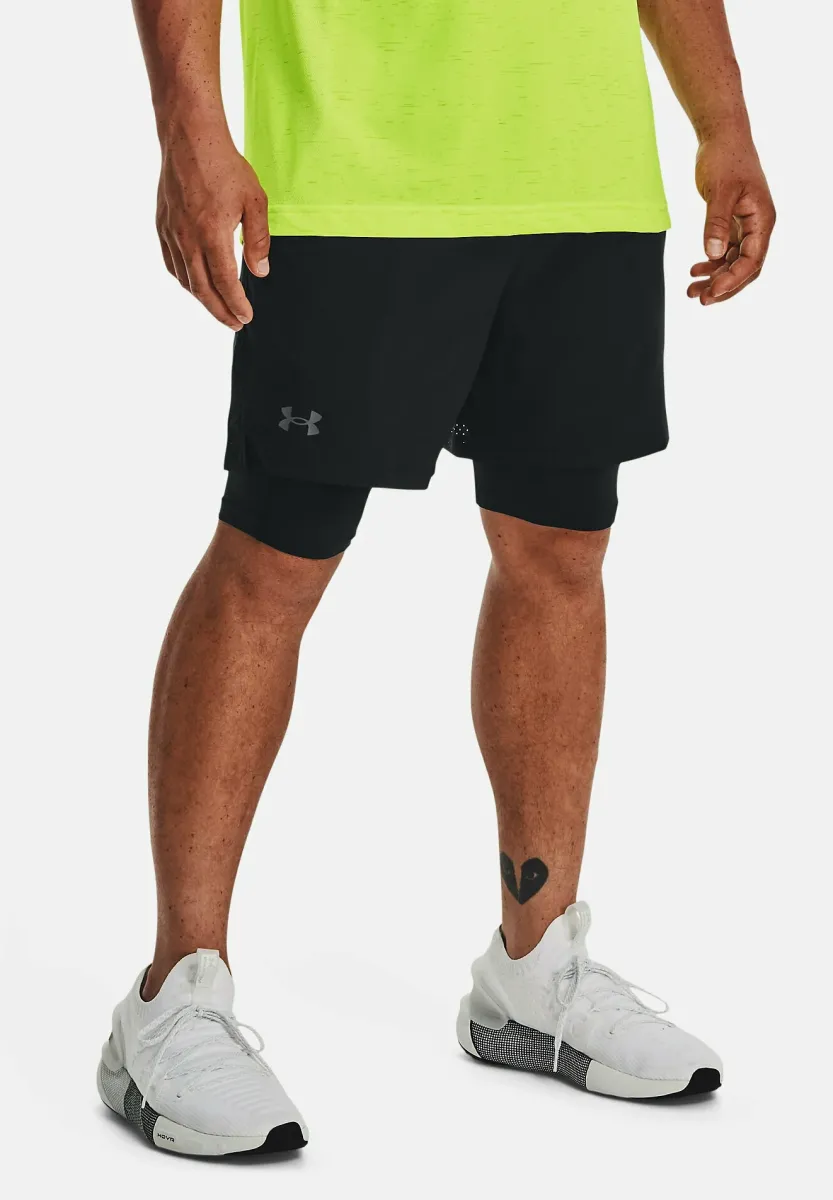 VANISH WOVEN - 2-in-1 Shorts - black