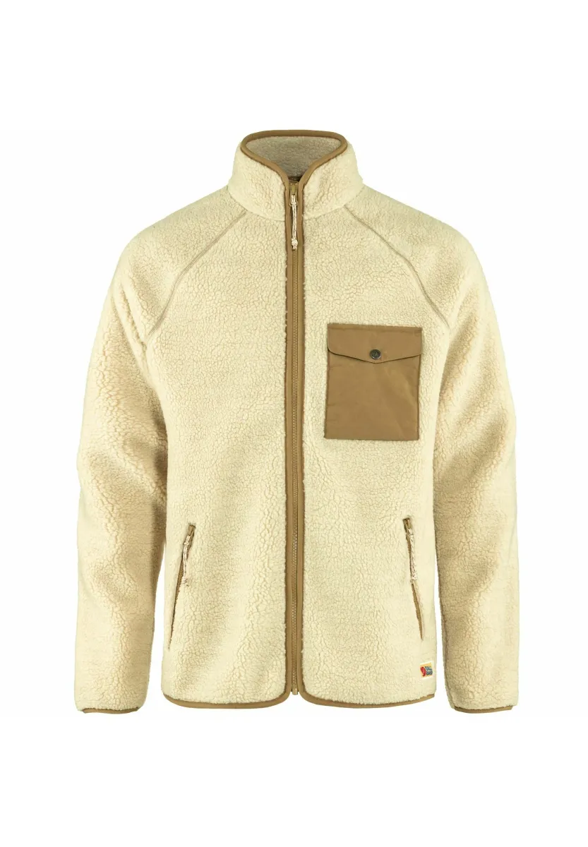 VARDAG PILE FLEECE M - Fleecejacke - chalk white