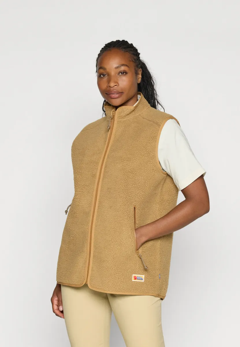 VARDAG PILE FLEECE VEST W - Weste - buckwheat brown