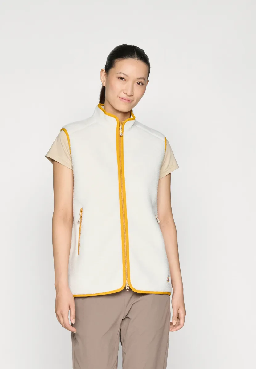 VARDAG PILE FLEECE VEST W - Weste - chalk white