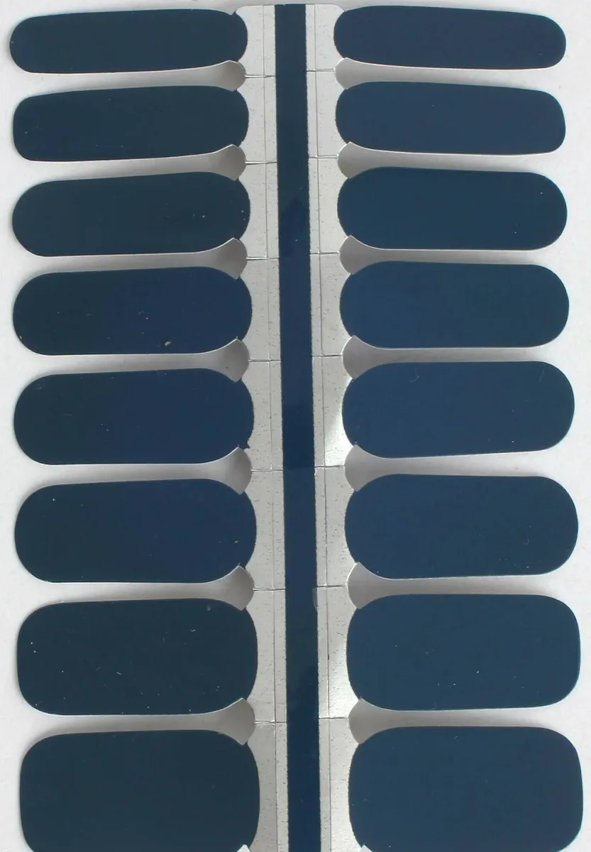 VARGU LAUED NAGELFOLIEN SOLID BLUE - Nagelsticker - night blue