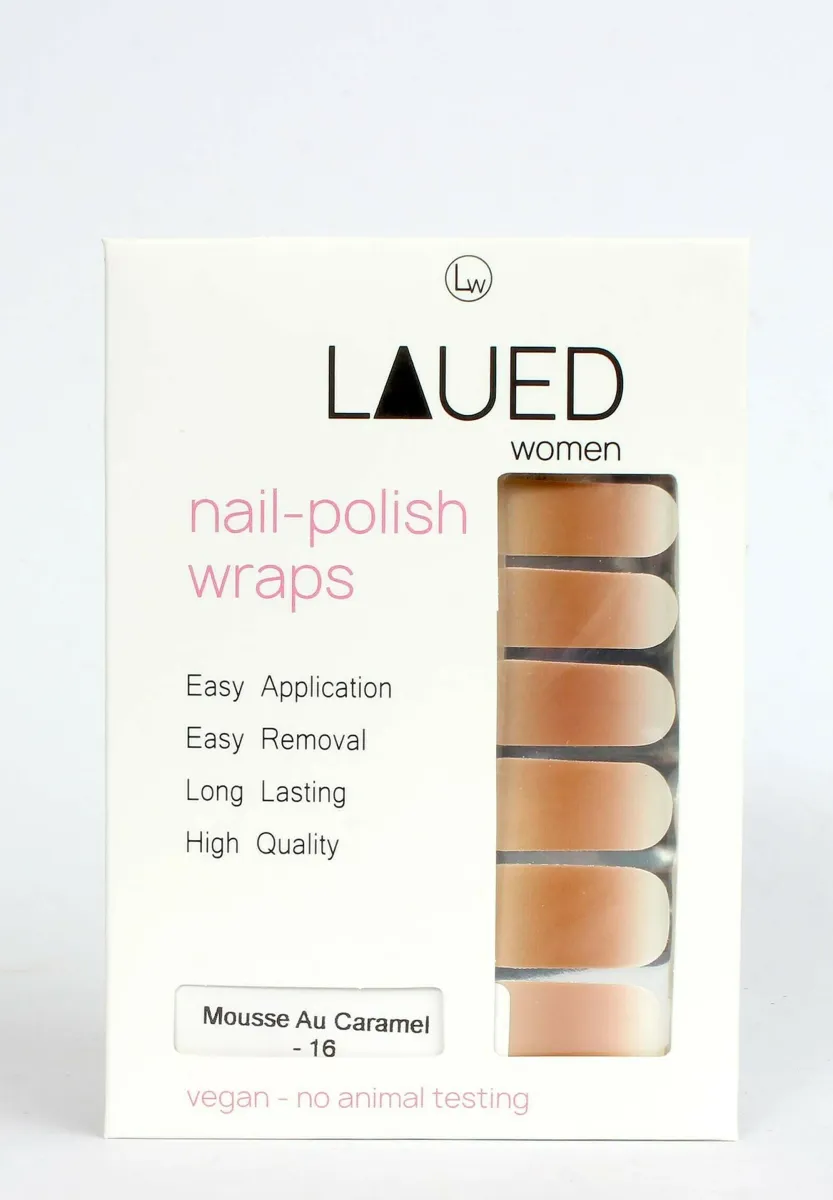 VARGU LAUED NAGELFOLIEN SOLID BROWN - Nagelsticker - mousse au caramel