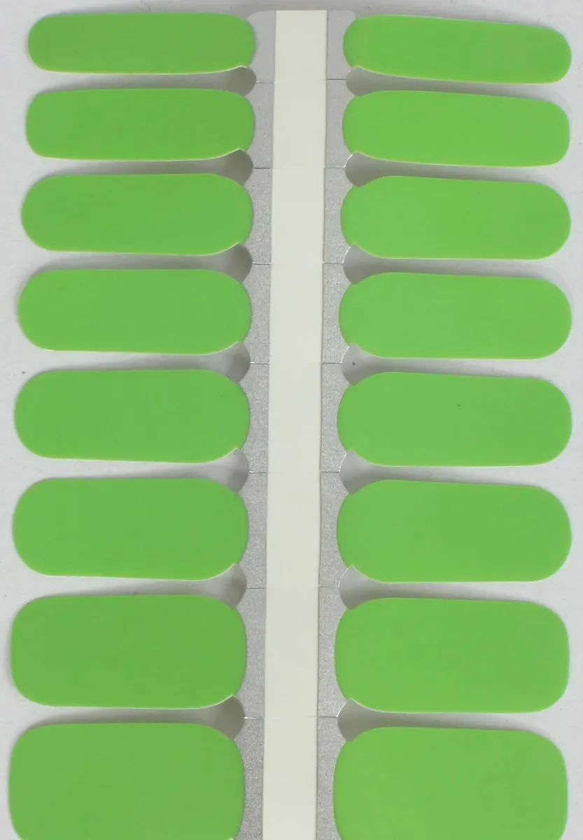 VARGU LAUED NAGELFOLIEN SOLID  - Nagelsticker - green field