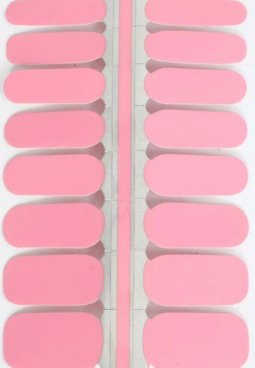 VARGU LAUED NAGELFOLIEN SOLID PINK - Nagelsticker - pink martini