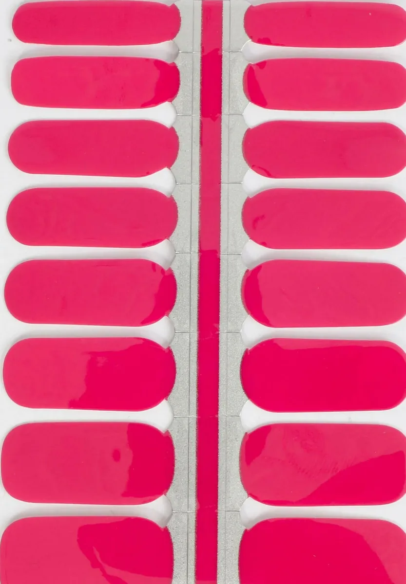 VARGU LAUED NAGELFOLIEN SOLID PINK - Nagelsticker - raspberry cake