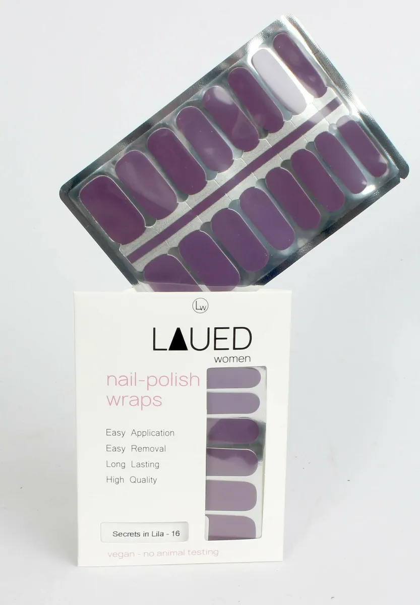 VARGU LAUED NAGELFOLIEN SOLID PURPLE - Nagelsticker - secrets in lila