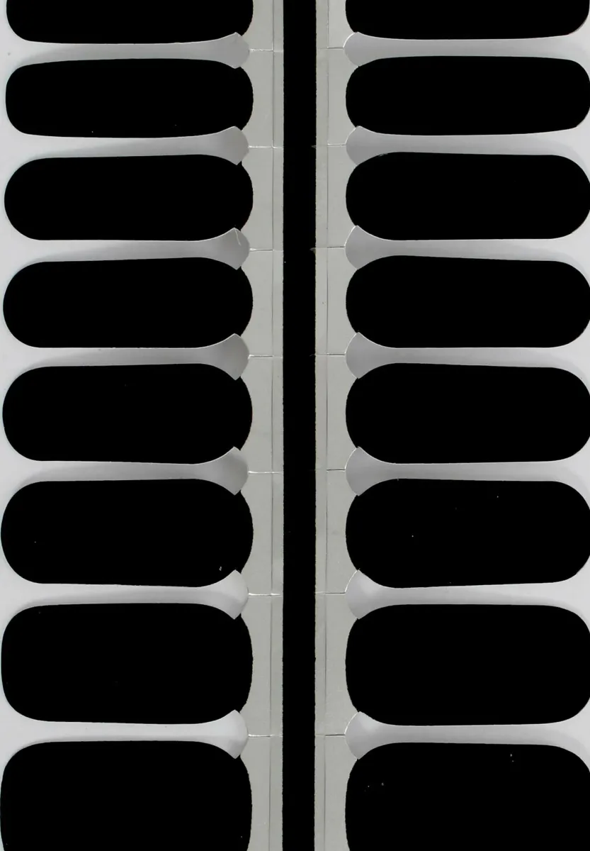 VARGU LAUED NAGELFOLIEN SOLID STATEMENT - Nagelsticker - black