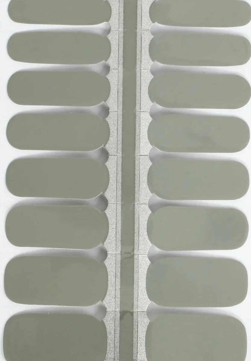 VARGU LAUED NAGELFOLIEN SOLID STATEMENT - Nagelsticker - morning fog