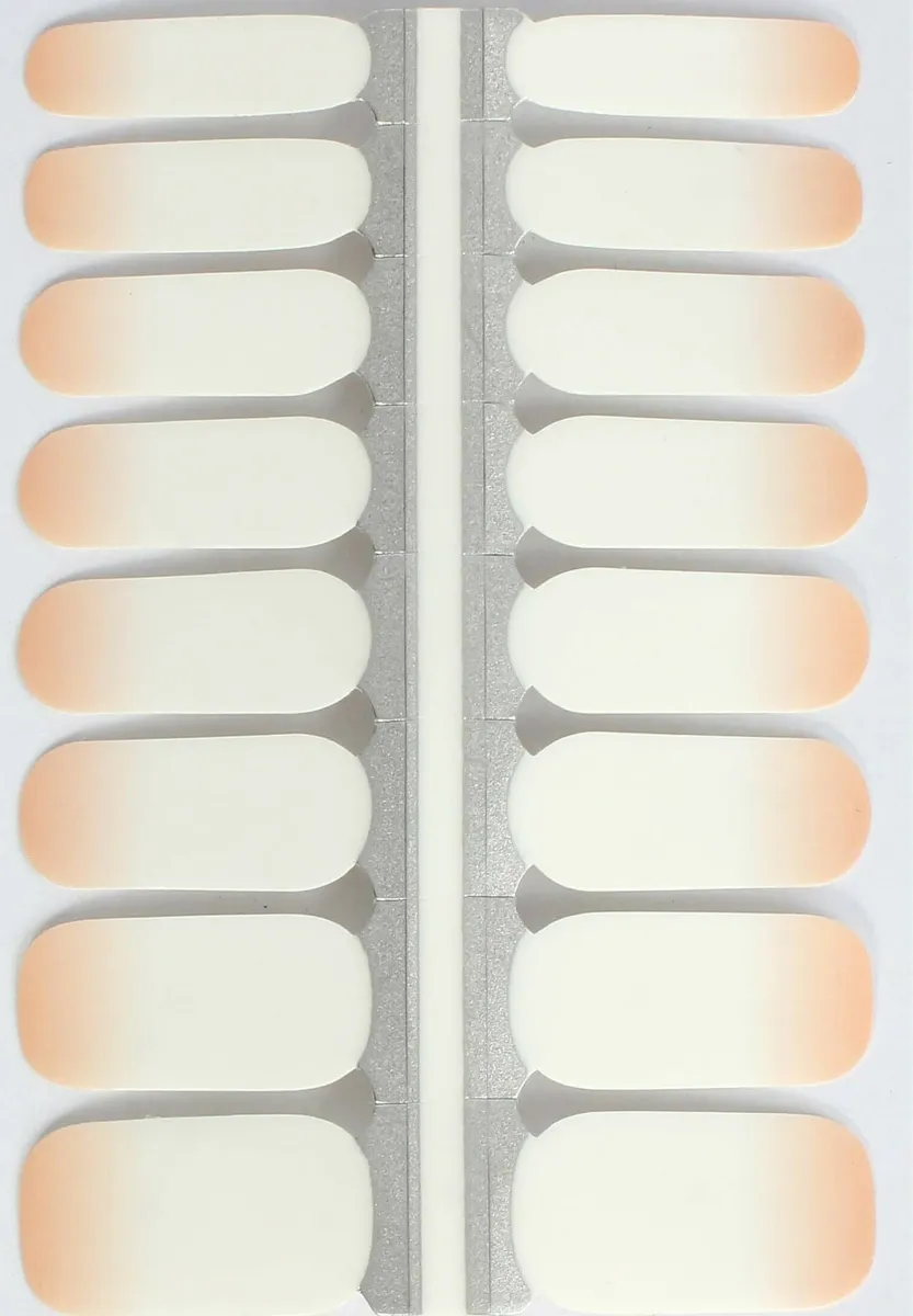 VARGU LAUED NAGELFOLIEN SOLID STATEMENT - Nagelsticker - smooth salmon