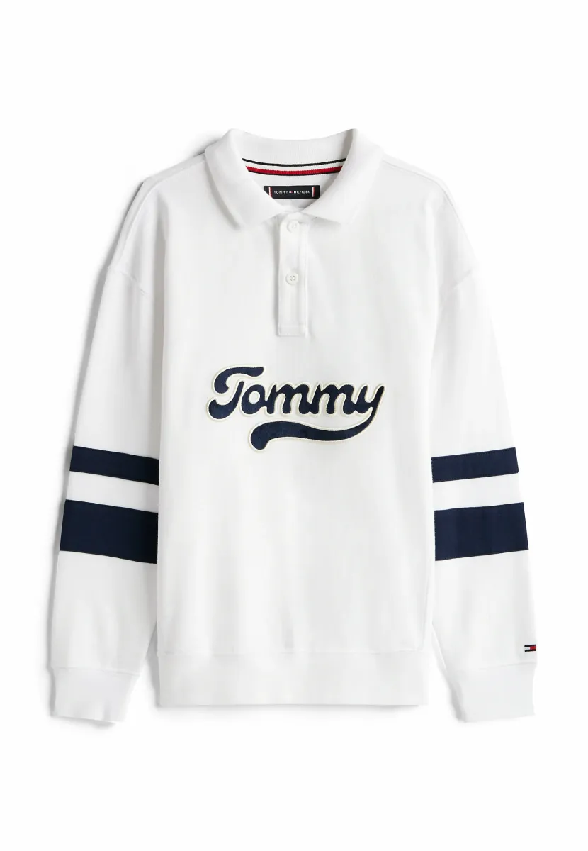 VARSITY APPLIQUÉ - Poloshirt - white
